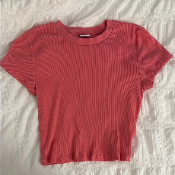 TNA -Women's Coral Ribbed Top - Picture 1 of 2